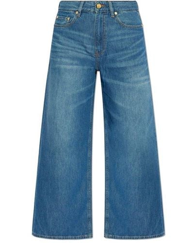 Ganni Wide-leg Jeans, - Blue