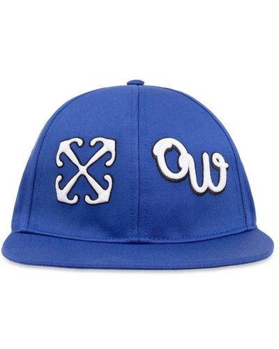Off-White c/o Virgil Abloh Baseball Cap With Logo, - Blue