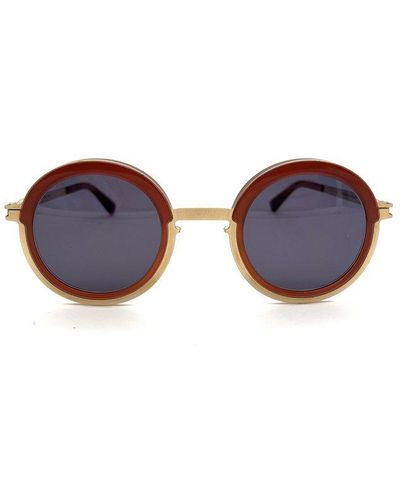 Mykita Phillys Round Frame Sunglasses - Blue