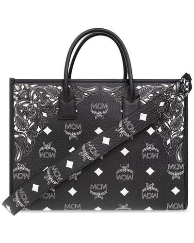 MCM 'münchen' Shopper Bag - Black