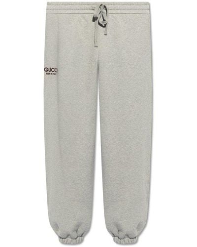 Gucci Sweatpants With Logo, - Gray