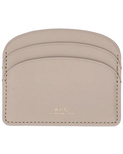 A.P.C. Porte Cartes Demi Lune - Natural