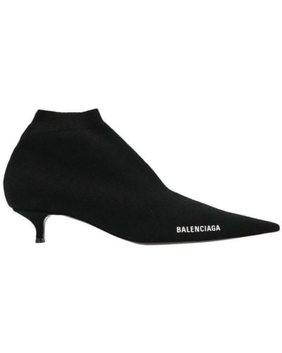 Balenciaga Knife Ankle Boots - Black