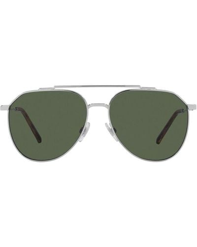 Dolce & Gabbana Aviator Sunglasses - Green