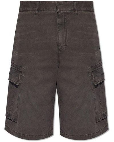 Givenchy Shorts With Logo, - Grey
