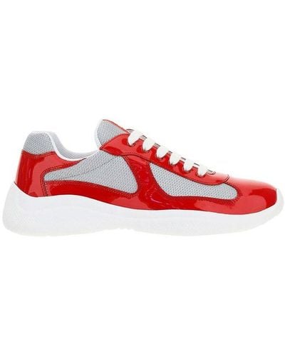 Prada New America's Cup Sneakers - Red
