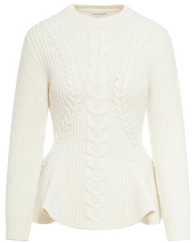 Alexander McQueen Sweater - White