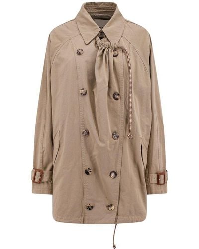 Isabel Marant Dusika Double-breasted Trench Coat - Natural
