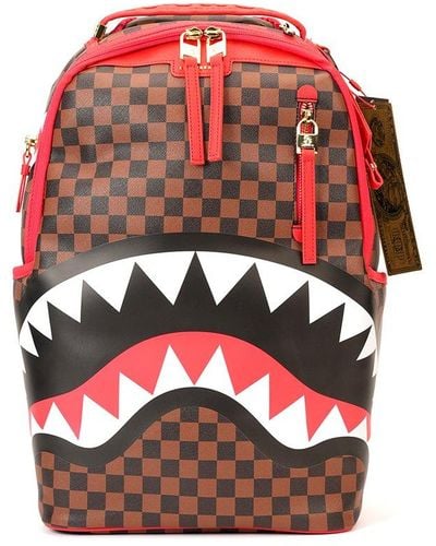 Sprayground All Or Nothing Sharks In Paris Backpack - Red