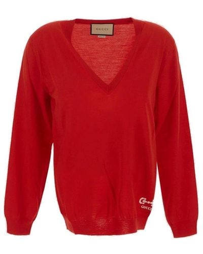 Gucci Wool Knitwear - Red