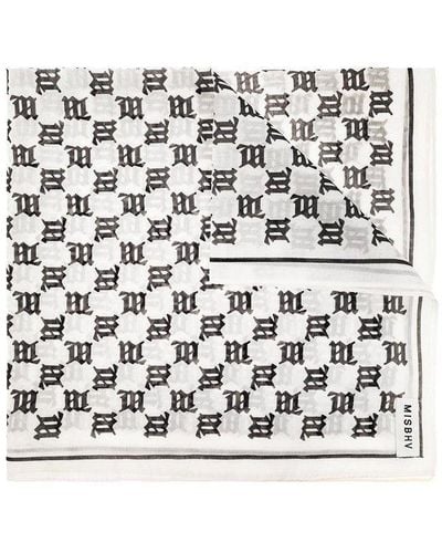 MISBHV Monogram Pattern Scarf - Black