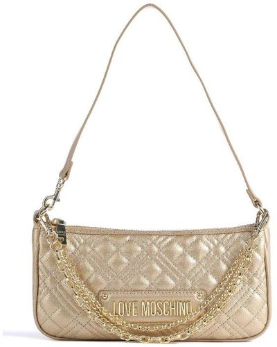 Love Moschino Quilted Zipped Shoulder Bag - White
