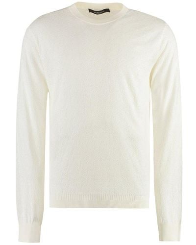 Versace La Greca Knitted Sweater - White