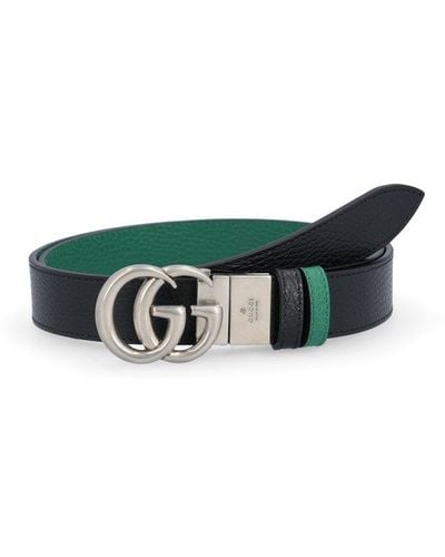 Gucci GG Reversible Buckle Belt - Green