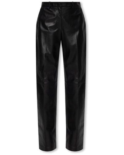 Loewe Leather Pants - Black