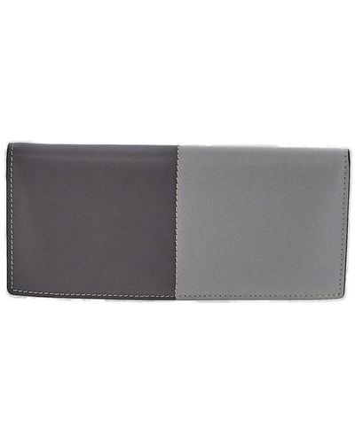 Tod's Two-toned Bi-fold Wallet - Grey