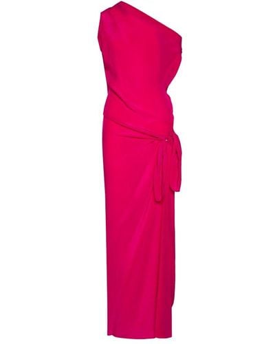 Alysi One-shoulder Knot Detailed Dress - Pink