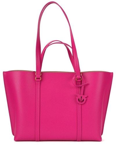 Pinko Carrie Big Shopping Bag - Pink