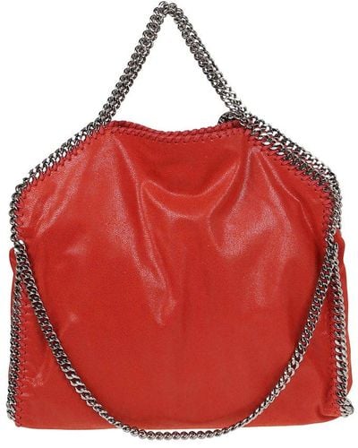 Stella McCartney Falabella Chain-linked Large Tote Bag - Red