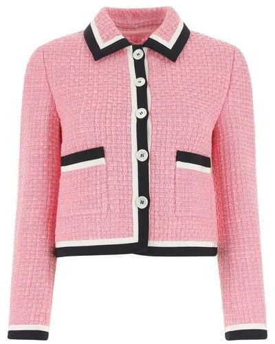Miu Miu Pink Tweed Blazer