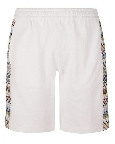 Missoni Side-striped Elasticated Waist Shorts - White