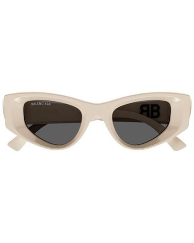 Balenciaga Cat-eye Frame Sunglasses - Natural