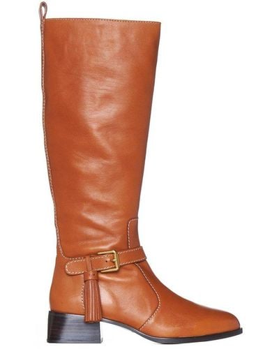 See By Chloé Tassel Embellished Boots - Brown