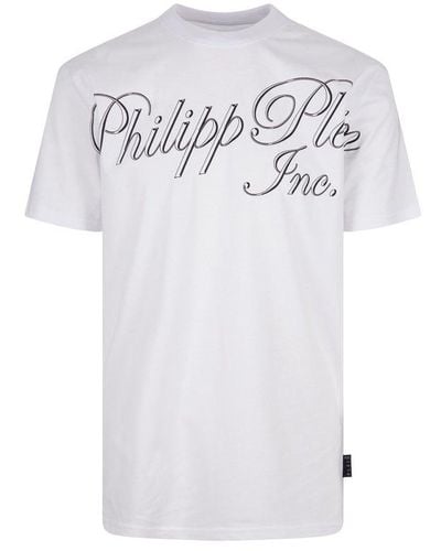 Philipp Plein Logo Printed Crewneck T-shirt - White