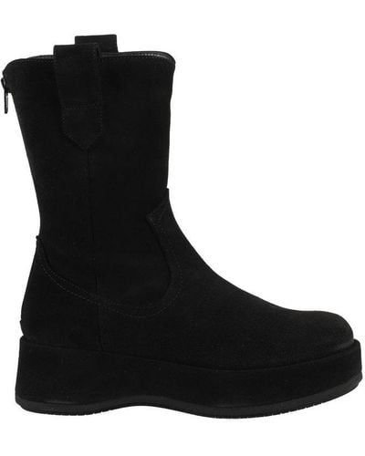 Paloma Barceló Ander Round-toe Ankle Boots - Black