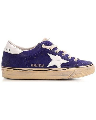 Golden Goose Super Star Lace-up Sneakers - Purple