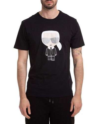 Karl Lagerfeld K/ikonik Cotton T-shirt - Black
