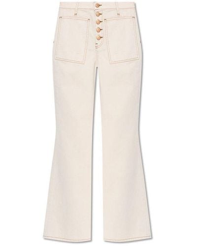 Ulla Johnson ‘Lou’ Flared Jeans - White