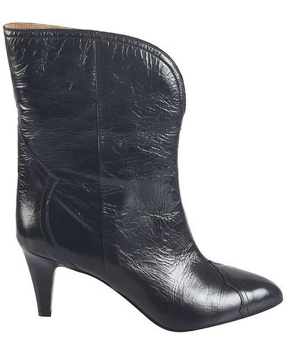 Isabel Marant Dahope Pointed Toe Boots - Black