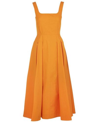 Sportmax Orange Faida Midi Dress