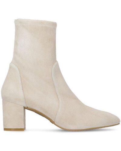 Stuart Weitzman Yuliana Almond Toe Boots - White