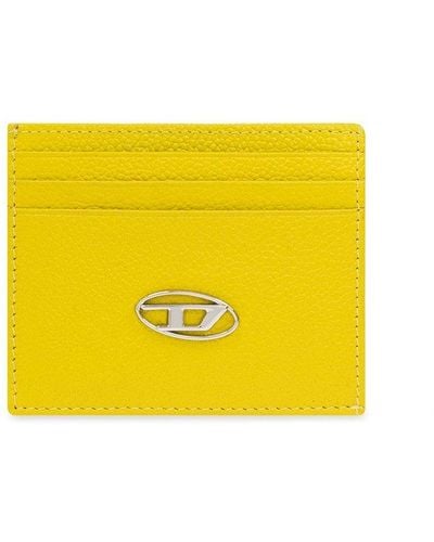 DIESEL Card Holder With Logo - Yellow