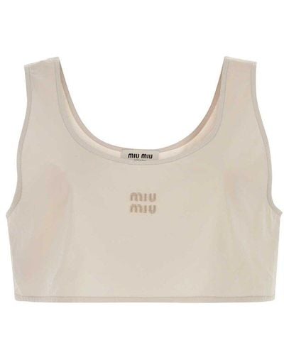 Miu Miu Shirts - Natural