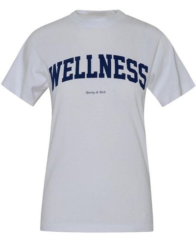 Sporty & Rich Slogan Printed Crewneck T-shirt - Gray