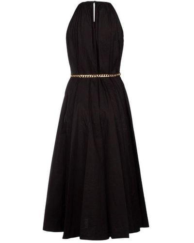MICHAEL Michael Kors Sleeveless Belted Waist Dress - Black