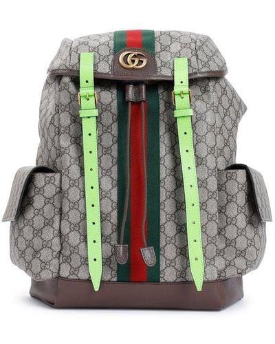 Gucci Ophida GG Medium Backpack - Green