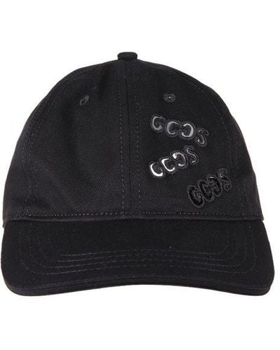 Gcds Logo Embroidered Curved Peak Baseball Cap - Black