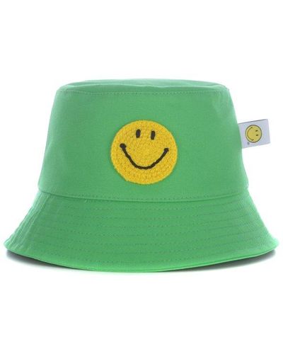 Philosophy Di Lorenzo Serafini X Smiley Logo Embroidered Bucket Hat - Green