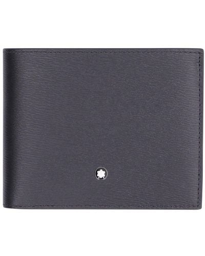 Montblanc Logo Plaque Bi-fold Wallet - Black