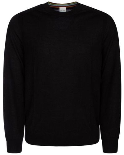 Paul Smith Fine Knit Crewneck Sweater - Black