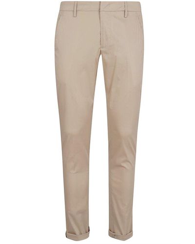 Dondup Straight-leg Trousers - Natural