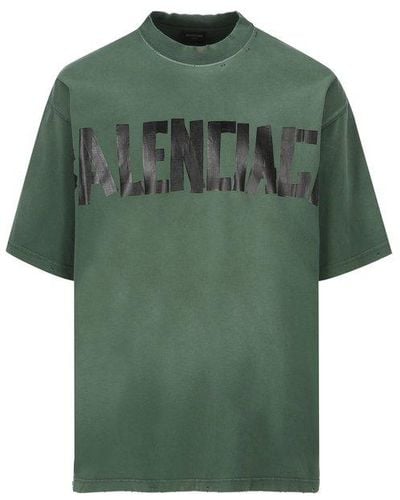 Balenciaga Tape Type Crewneck T-shirt - Green