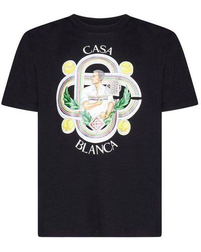Casablancabrand Organic Cotton-jersey T-shirt X - Black