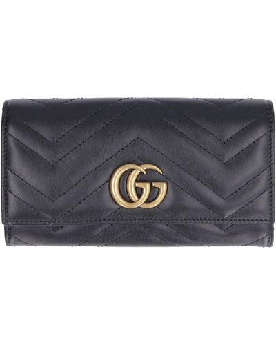 Gucci GG Marmont Continental Wallet - Gray