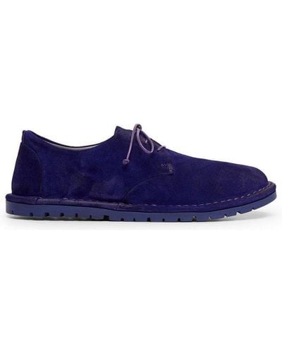 Marsèll Round-toe Lace-up Oxford Shoes - Purple