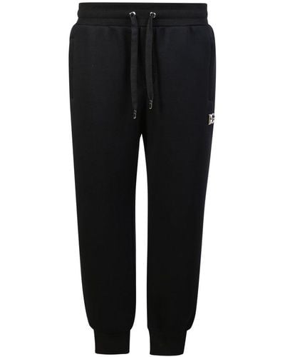 Shop Dolce & Gabbana 2023-24FW Faux fur jogging pants